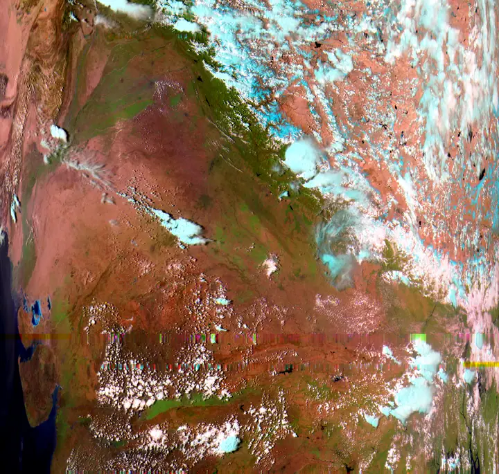 METEOR-M N2-4 MSU-MR ch.3/2/1 false color 2026-05-12 · 09:05Z